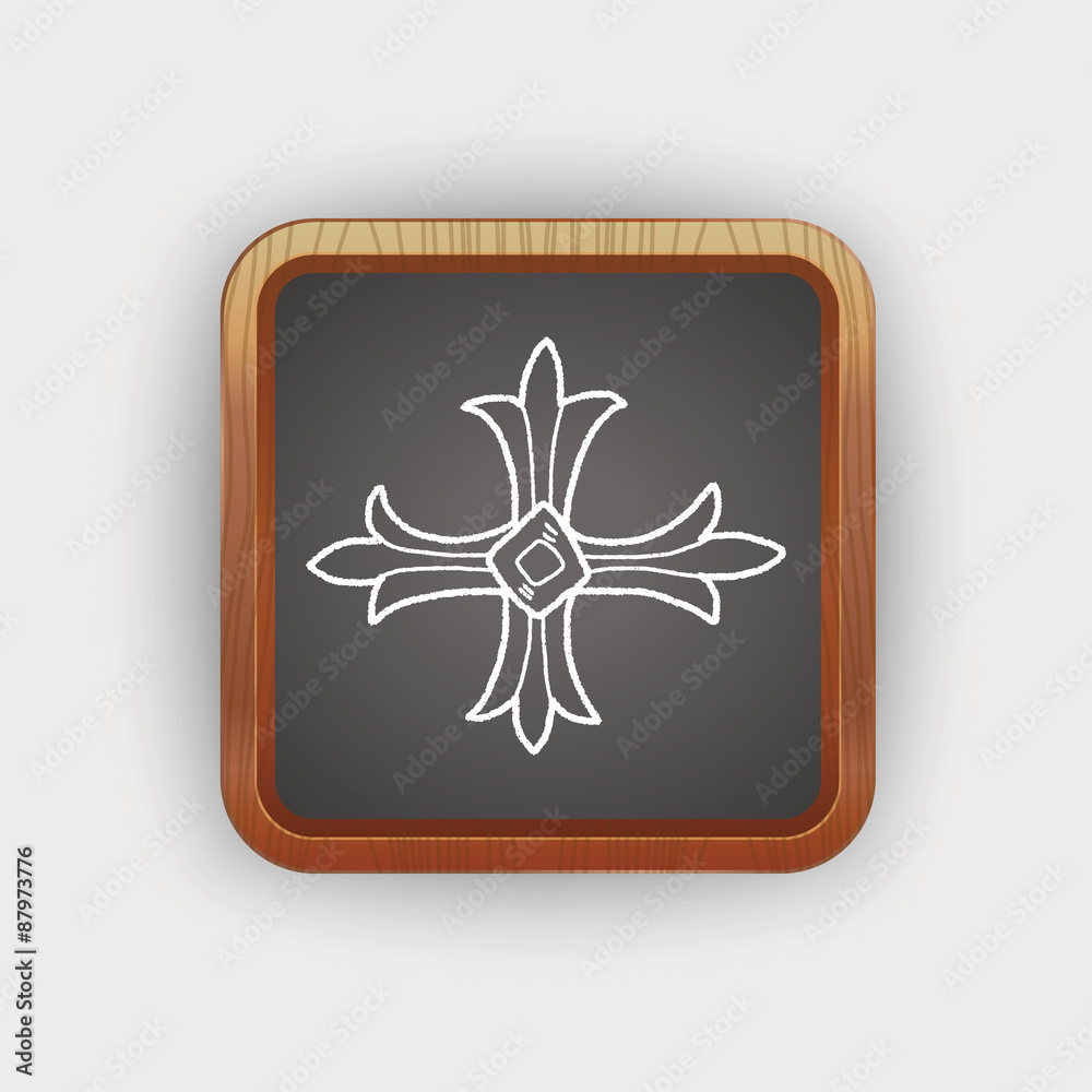 royal cross doodle royal cross doodle