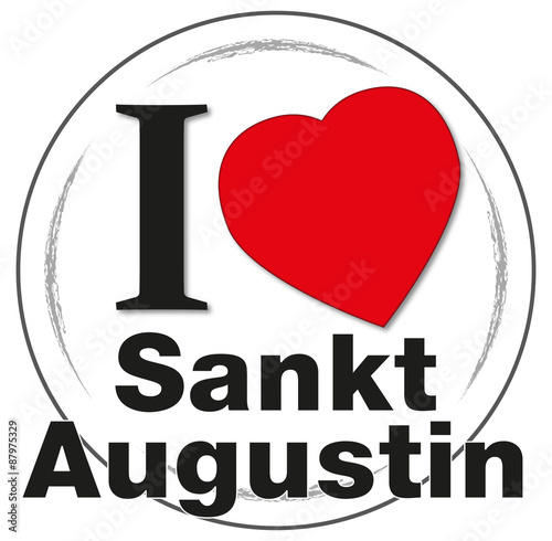 Stempel "I love Sankt Augustin"