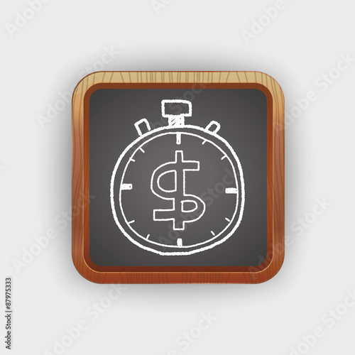 time is money doodle