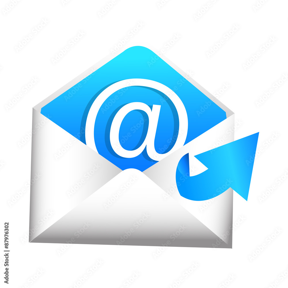 3D Email Sent Item Icon 3D Email Sent Item Icon