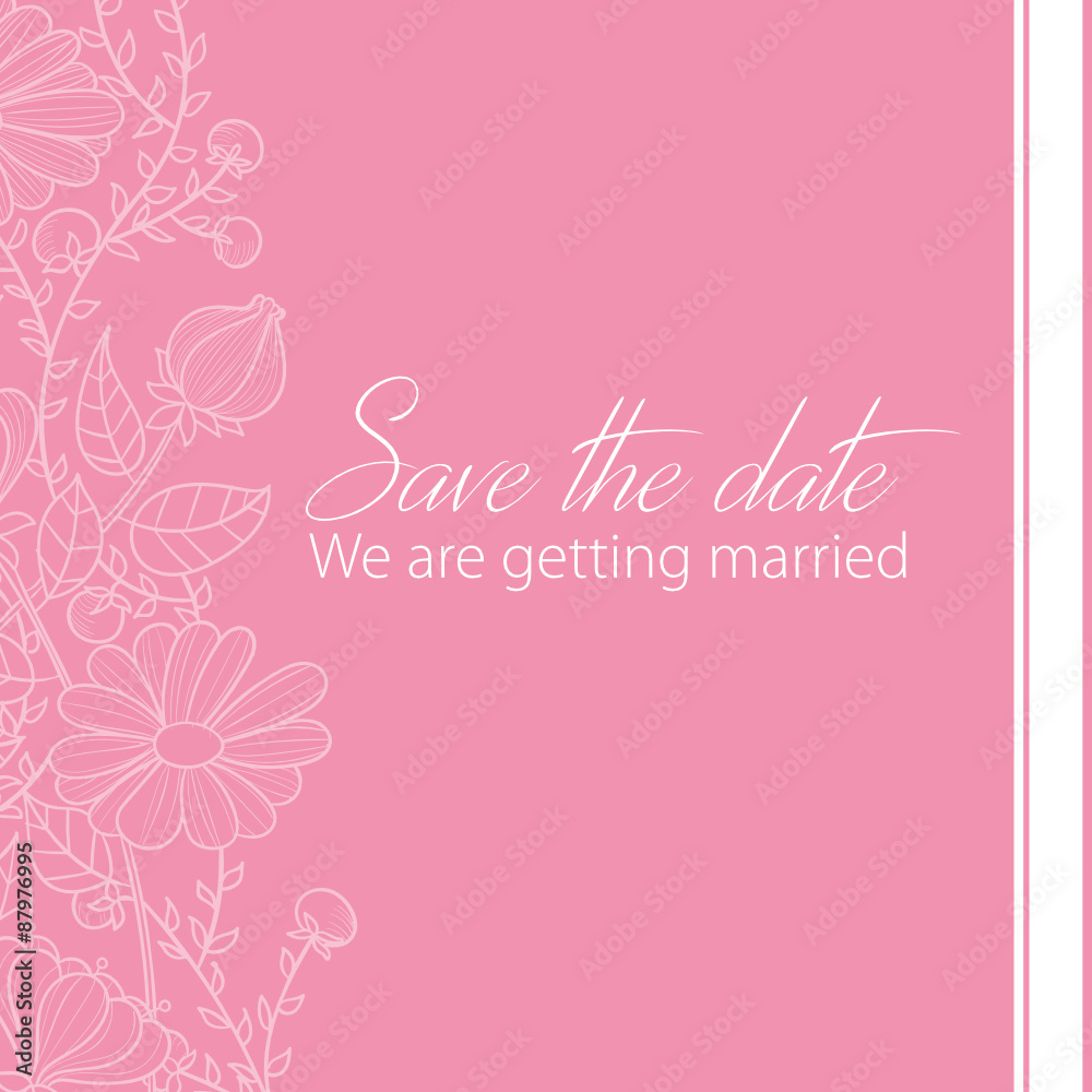 Hochzeitskarte - Save the date
