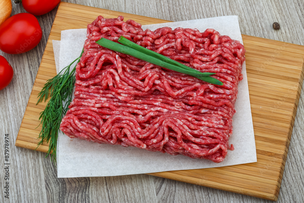 Raw minced meat