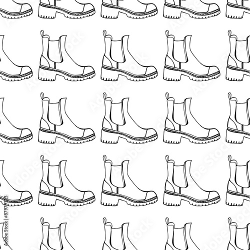 seamless pattern with shoes
