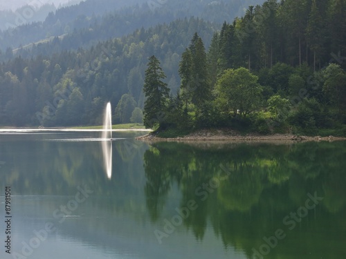 Fototapeta Naklejka Na Ścianę i Meble -  Spout on lake Obersee