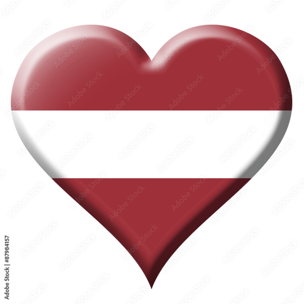 Latvia flag heart Icon Latvia flag heart Icon