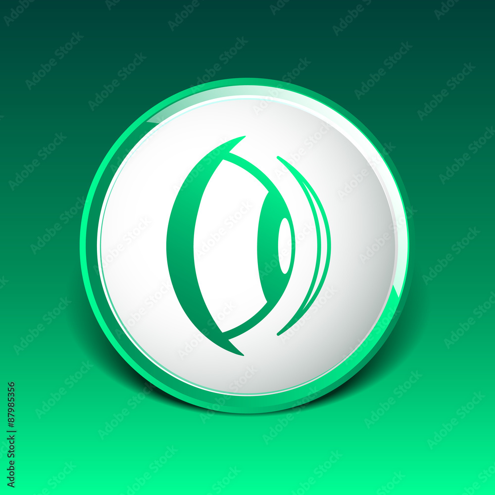 Eye lens icon vision view vector look see sight symbol Eye lens icon vision view vector look see sight symbol