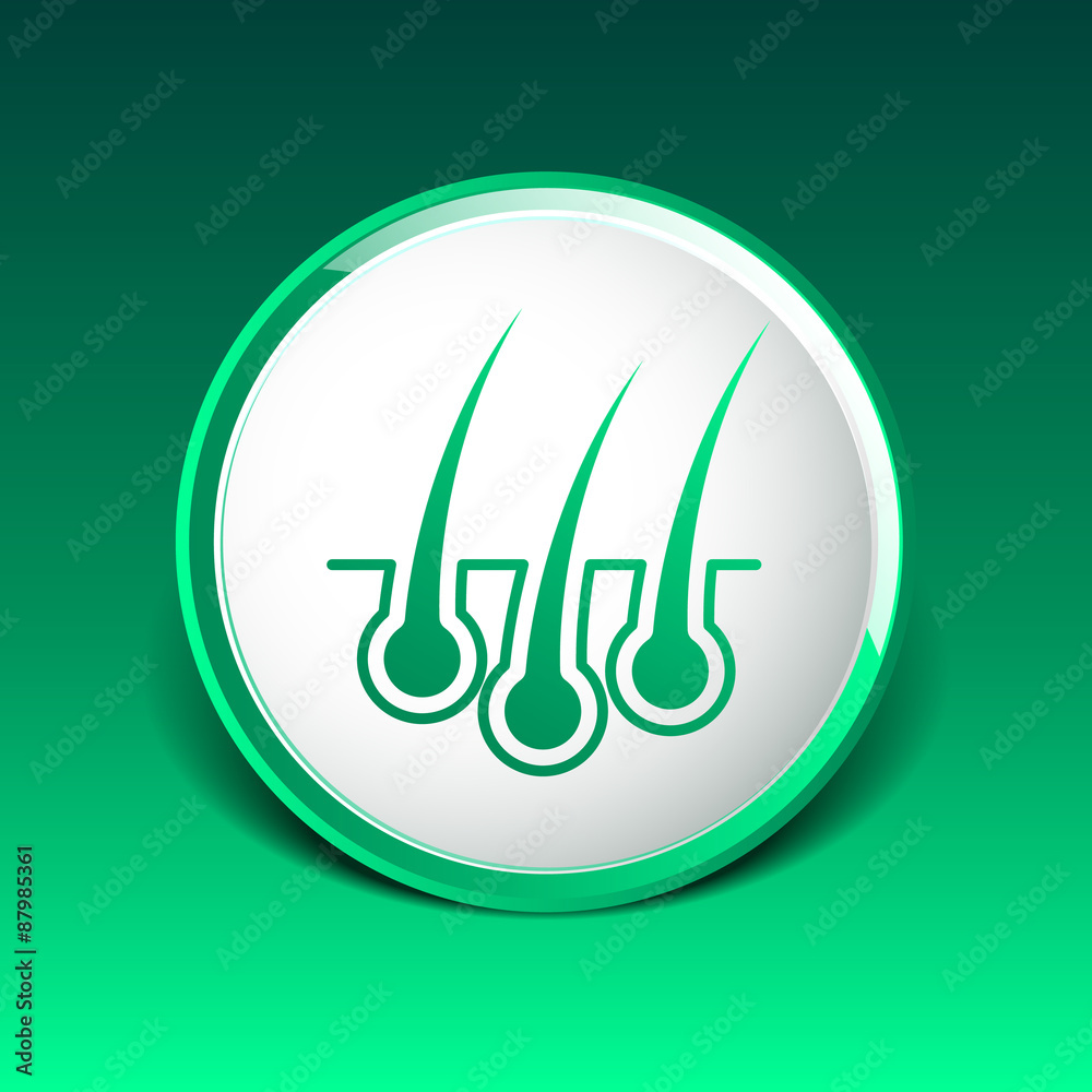hair icon isolated human removal grow medical bulb hair icon isolated human removal grow medical bulb