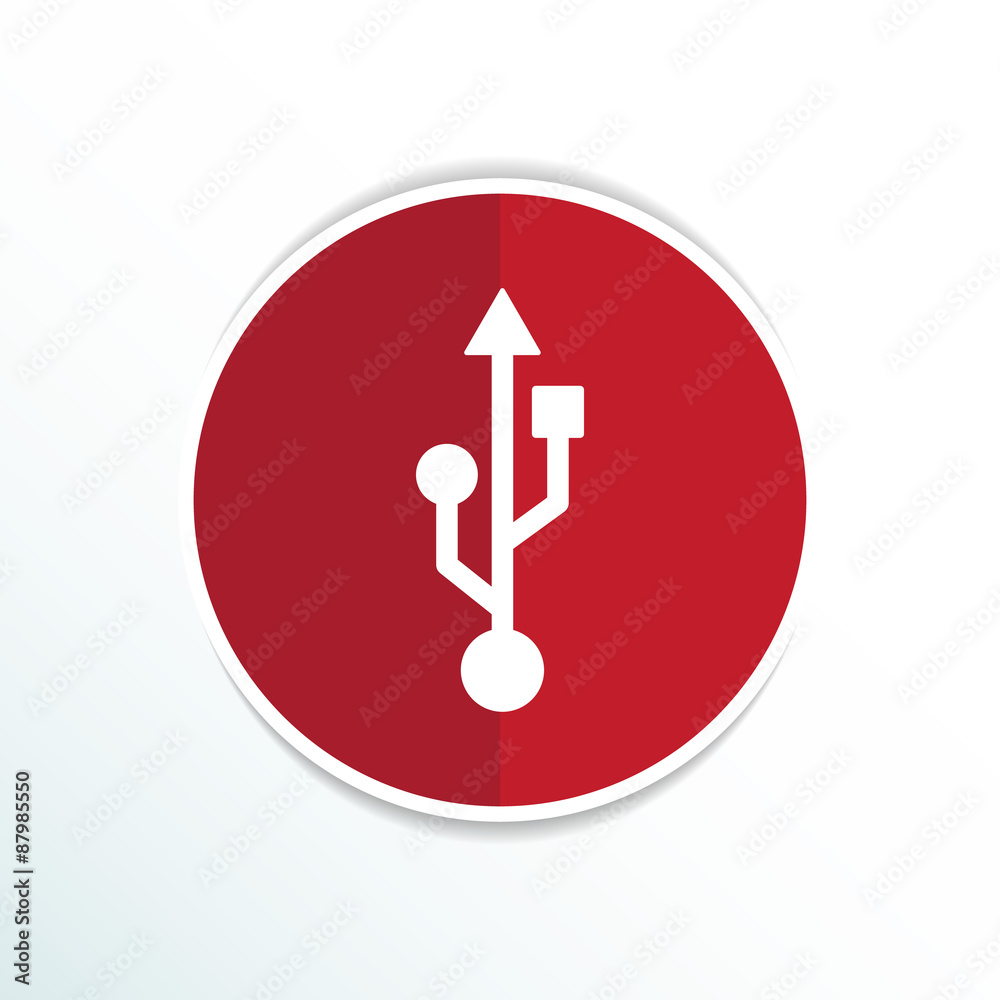 usb icon file compartment hardware vector symbol usb icon file compartment hardware vector symbol
