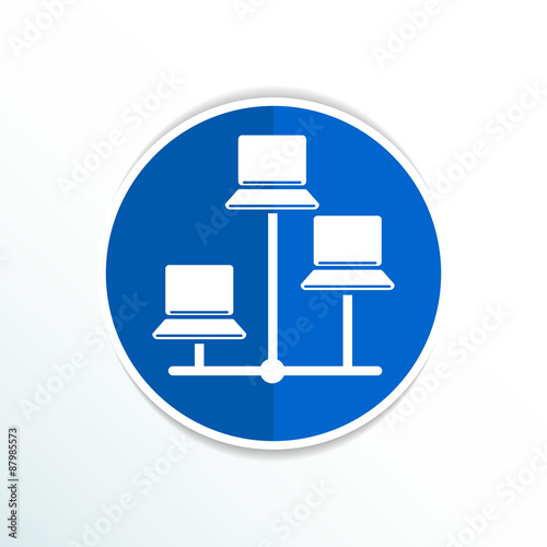 Network - vector icon networking wired lan web