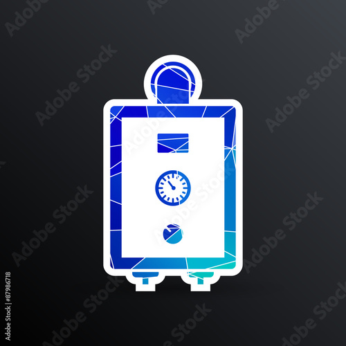 boiler gas icon water symbol household equipment 
