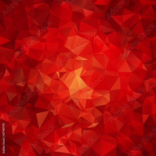 Red abstract polygon pattern