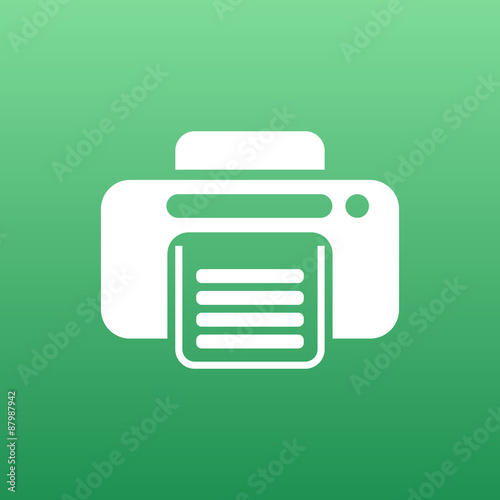 fax icon vector design printer document print 