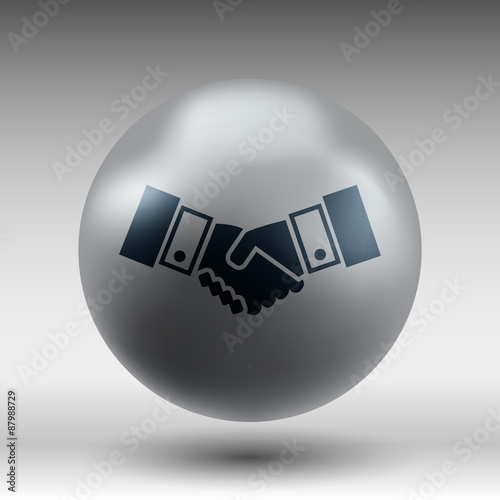 Handshake vector icon hake vector meeting business