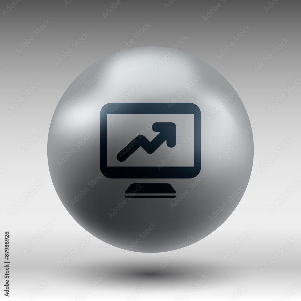 High-quality laptop screen with the Dollar Economy concept. High-quality laptop screen with the Dollar Economy concept.