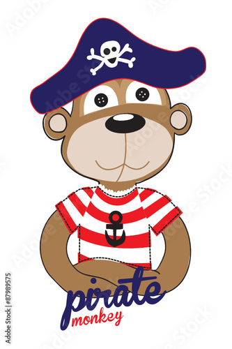 monkey / T-shirt graphics / cute cartoon characters / cute graphics for kids / Book illustrations / textile graphic