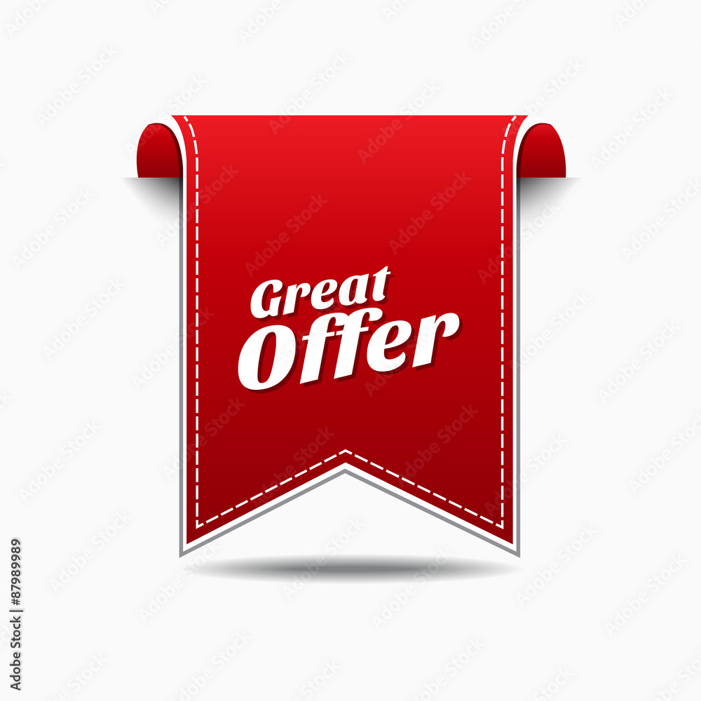 Great Offer Red Vector Icon Design Great Offer Red Vector Icon Design