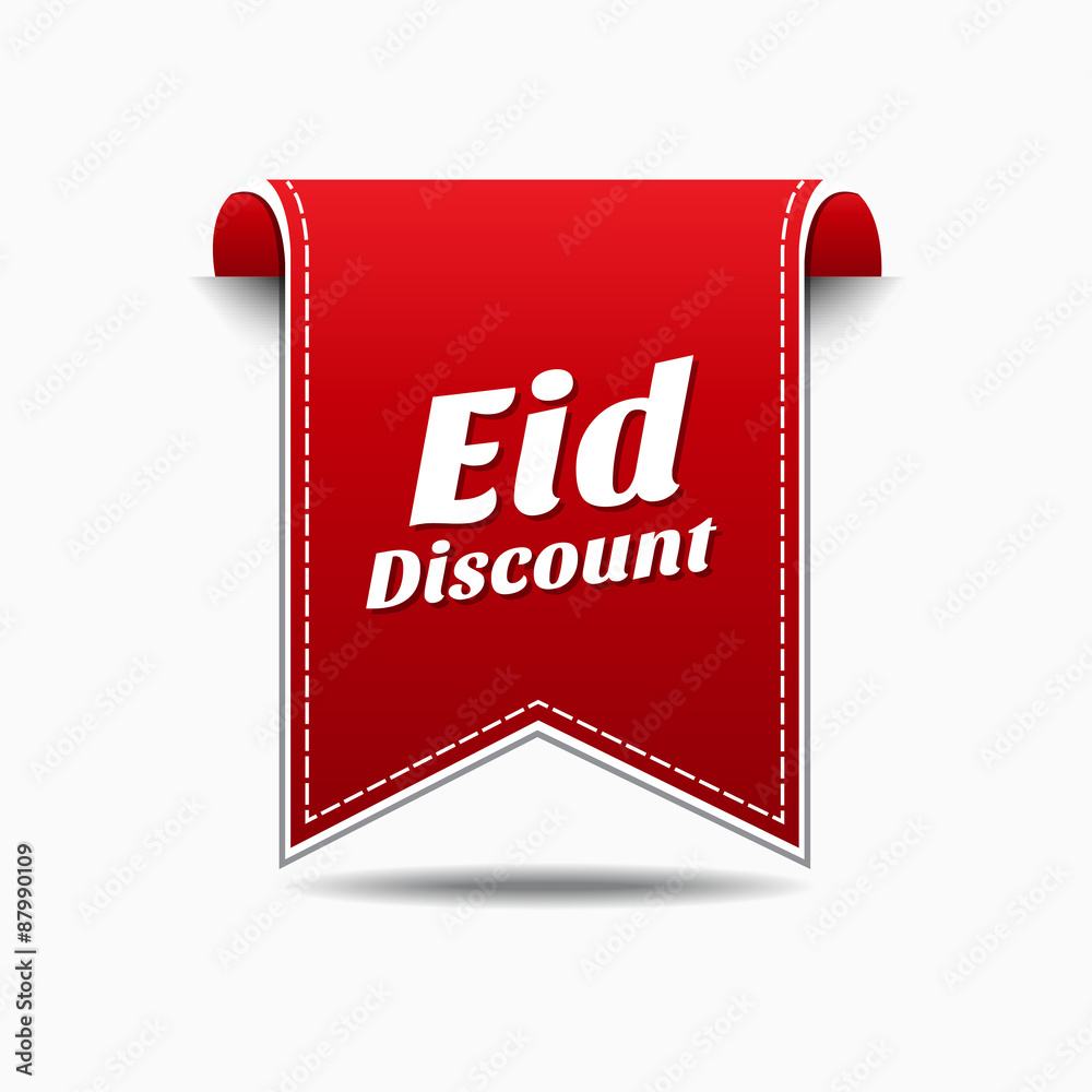 Eid Discount Red Vector Icon Design Eid Discount Red Vector Icon Design