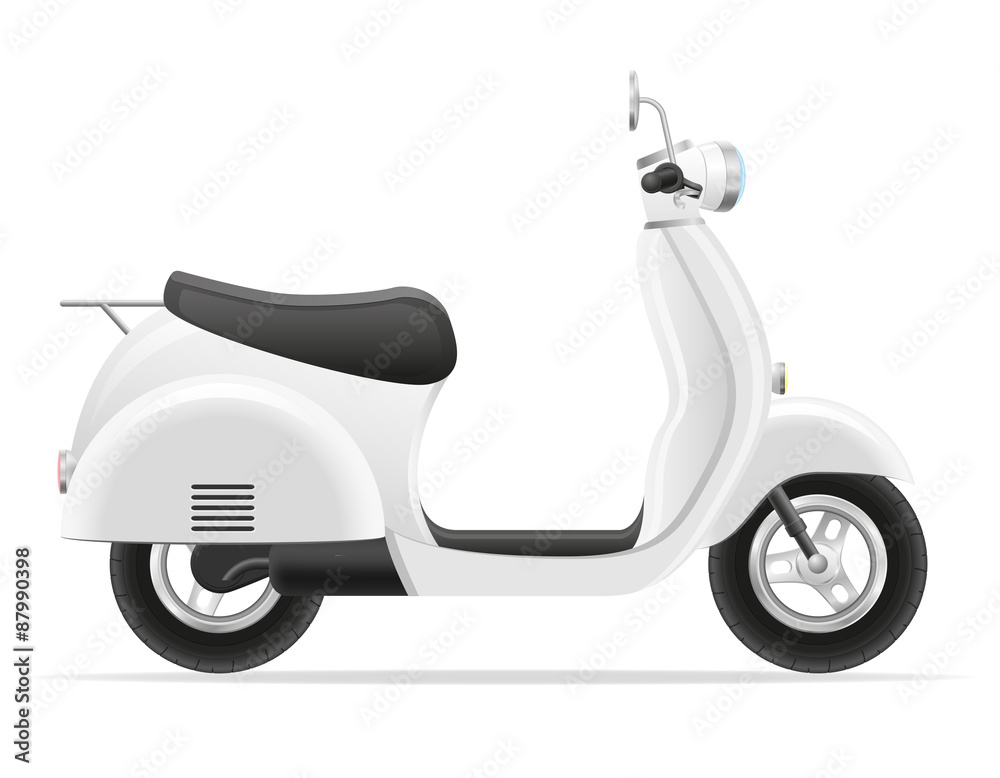 retro scooter vector illustration retro scooter vector illustration
