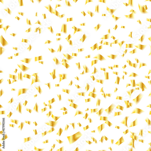 Golden glitter vector seamless pattern