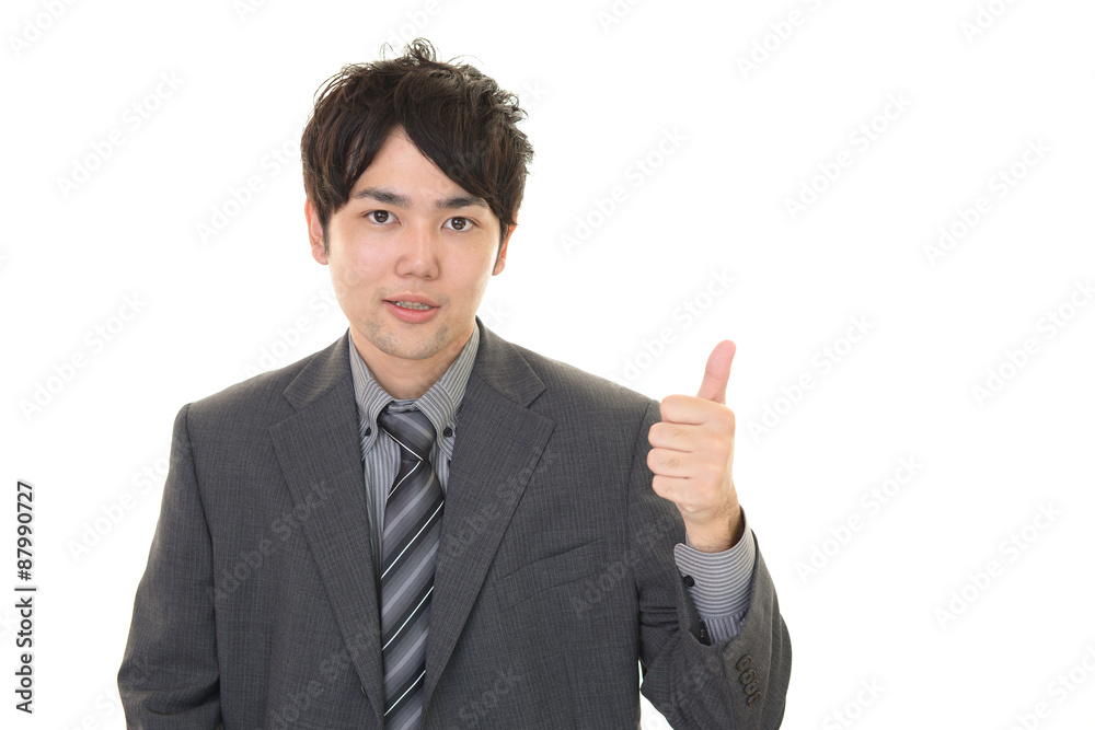 笑顔のビジネスマン