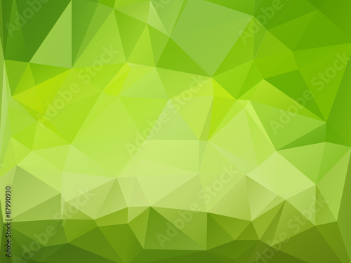 green triangular background