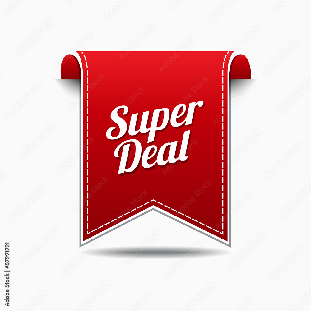 Fototapeta premium Super Deals Red Vector Icon Design