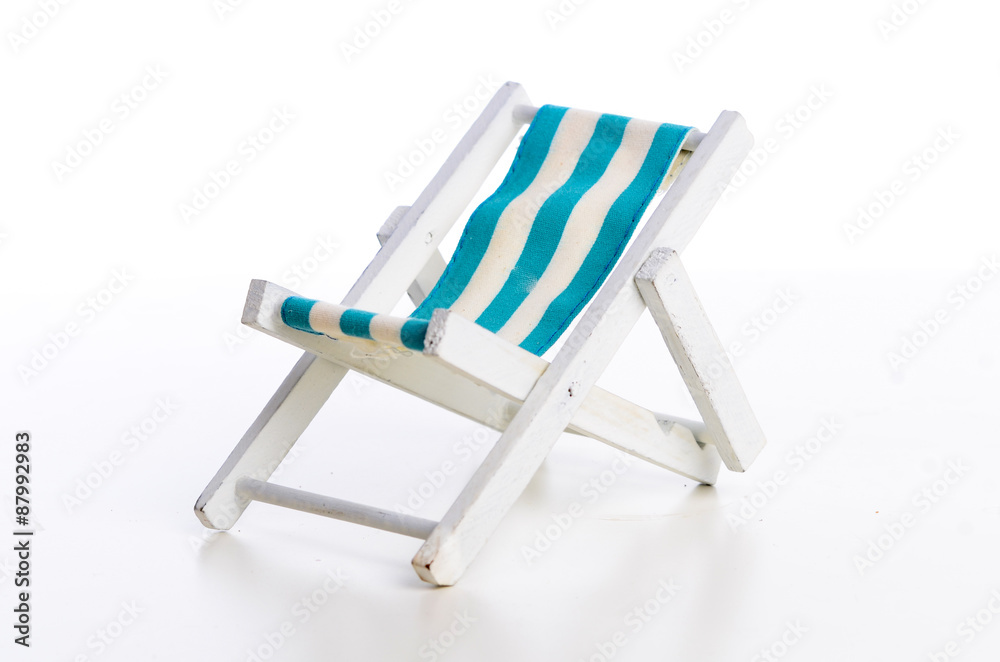 Strandstuhl isoliert Strandstuhl isoliert
