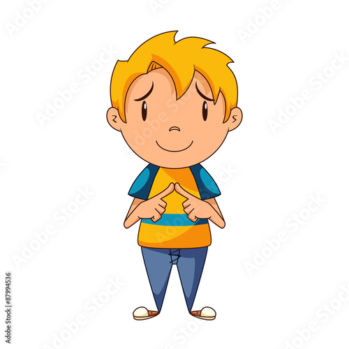 Shy kid