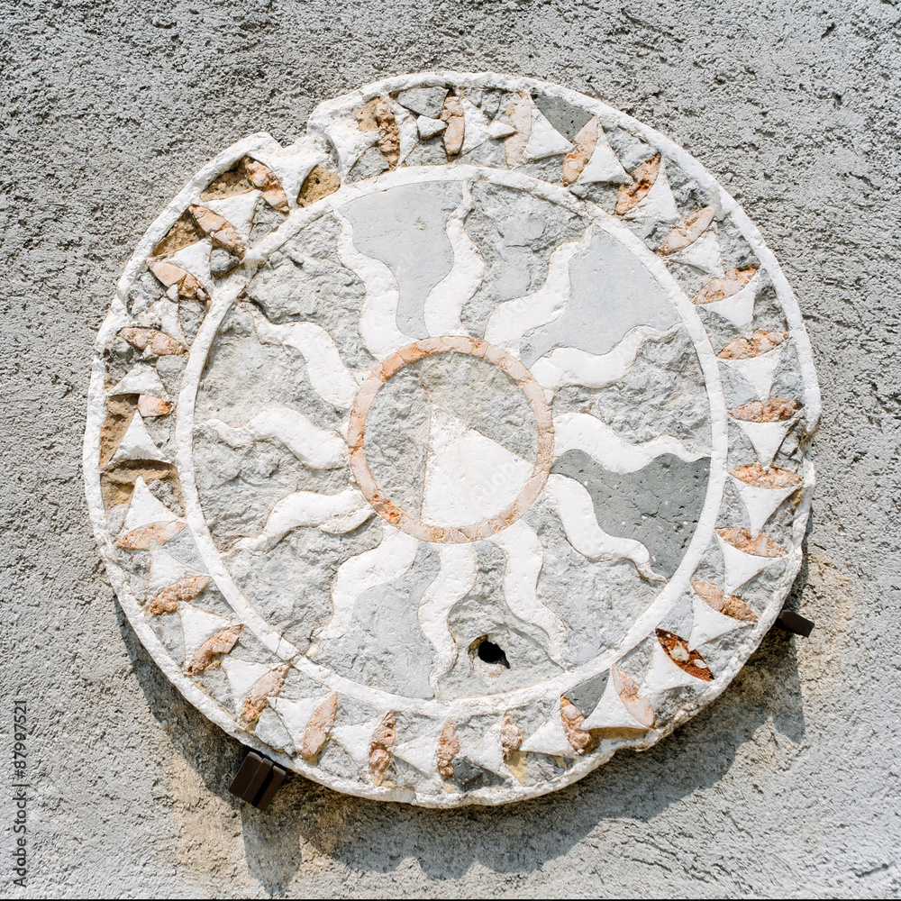 Sun marble - Castelvecchio Museum, Verona Italy