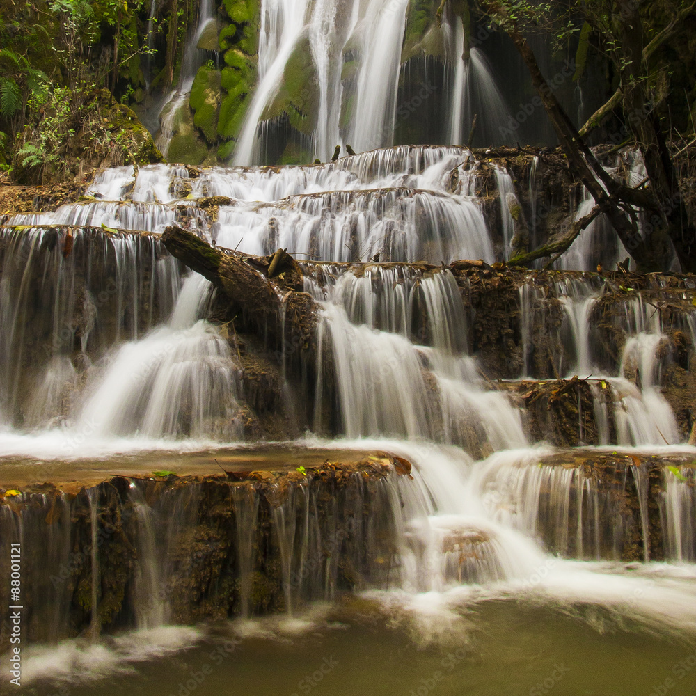 Naklejka premium Waterfall from ravine