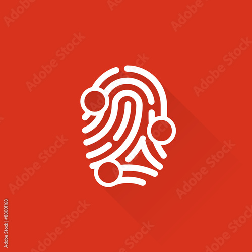 Flat Long Shadow Metro App