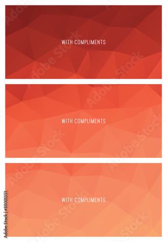 Abstract polygon compliment slip backgrounds
