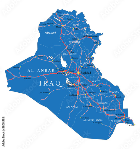 Iraq map photo