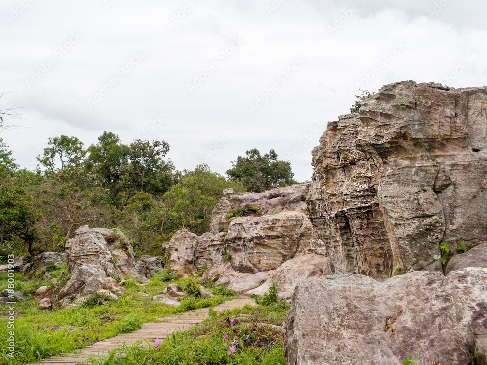 Old natural rocks