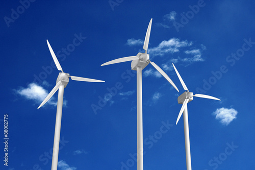 Group of windmills.Green energy © fozz95