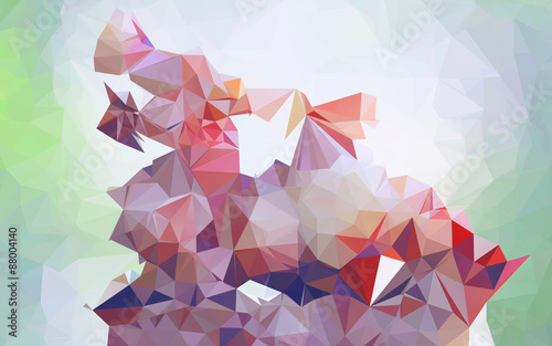     Low polygon Triangle Pattern Background     