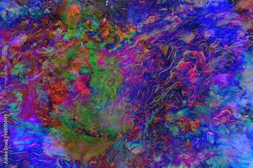 Fototapeta Naklejka Na Ścianę i Meble -  abstract color Backgrounds, painting collage, Fire fractal effec