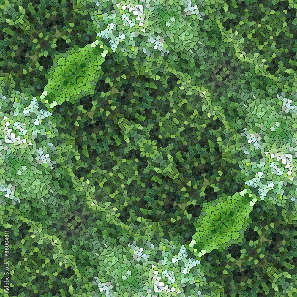 Mosaic texture - green pattern