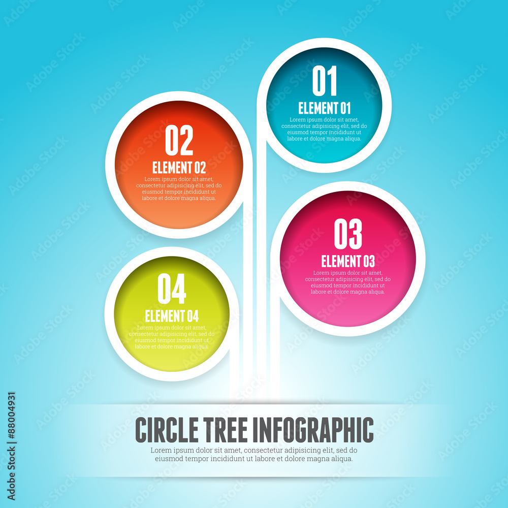 Circle Tree Infographic Circle Tree Infographic