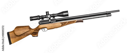 Air rifle isolated on the white