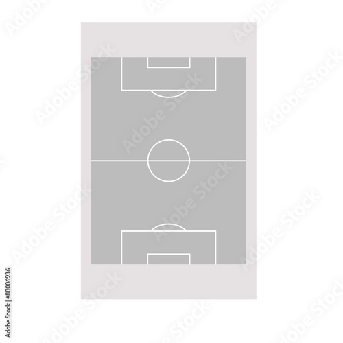 gri basit futbol sahası
