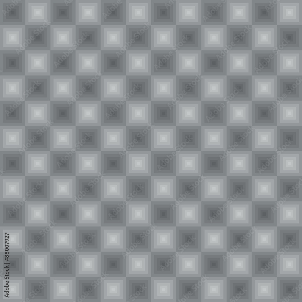 Neon squares pattern in shiny silver color