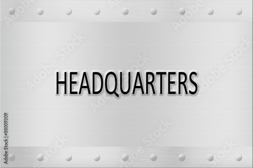 Headquartes signboard photo
