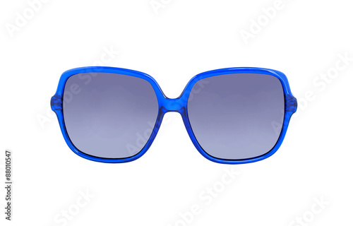Sunglasses isolated on white background / Sunglasses on a white background with reflection and transparency