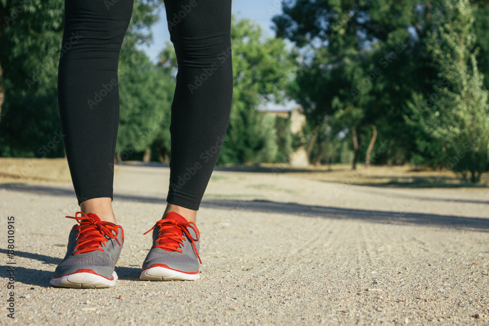 Legs of a runner woman Legs of a runner woman