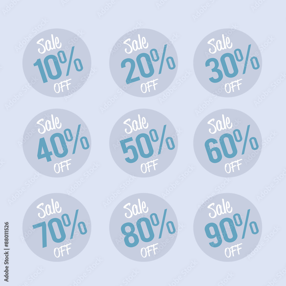 Percent OFF Discount Label Tag