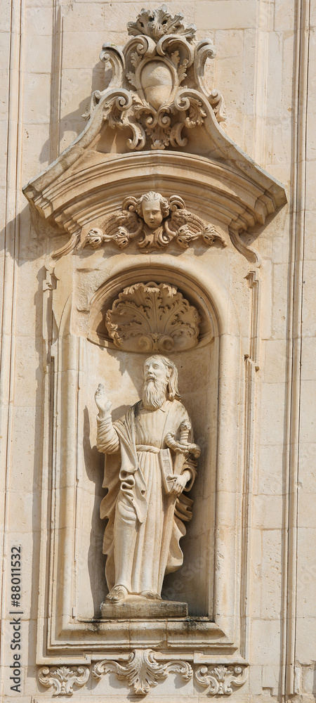 Statue of Saint Paul in Martina Franca, Italy