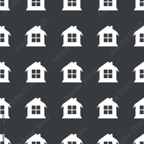 Straight black house pattern © ylivdesign