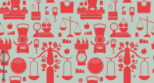 Seamless background with Scales