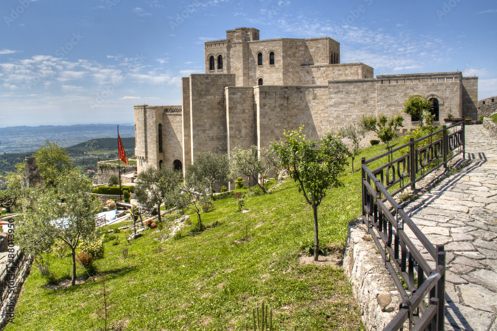 The castle of Kruje, Albania
